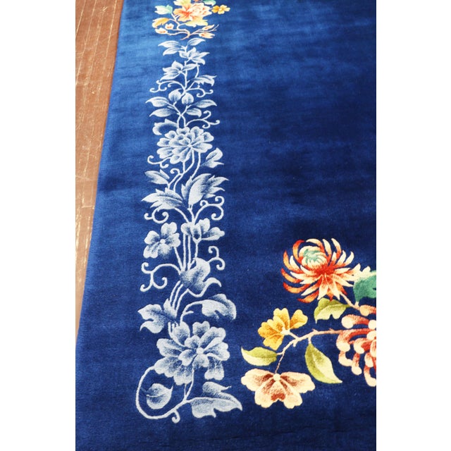 Mid 20th Century Antique Art Deco Chinese Carpet, Wedding Carpet For Sale - Image 5 of 9