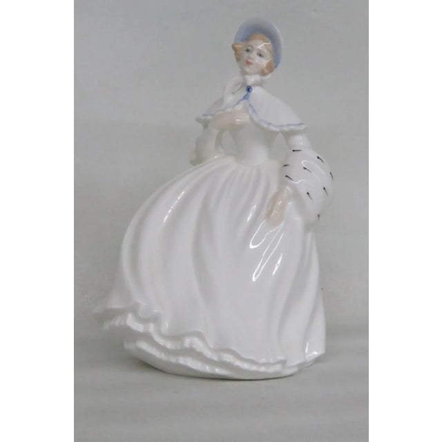 White Royal Doulton HN3497 Jessica English Bone China Porcelain Figurine For Sale - Image 8 of 11