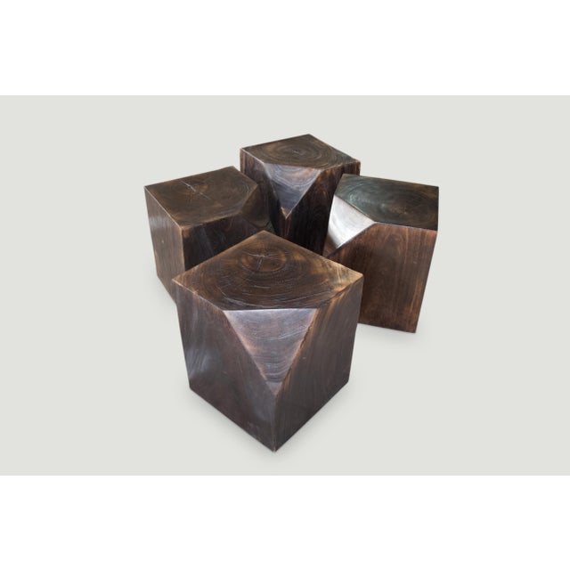 Andrianna Shamaris Single Charred Side Table For Sale - Image 10 of 18