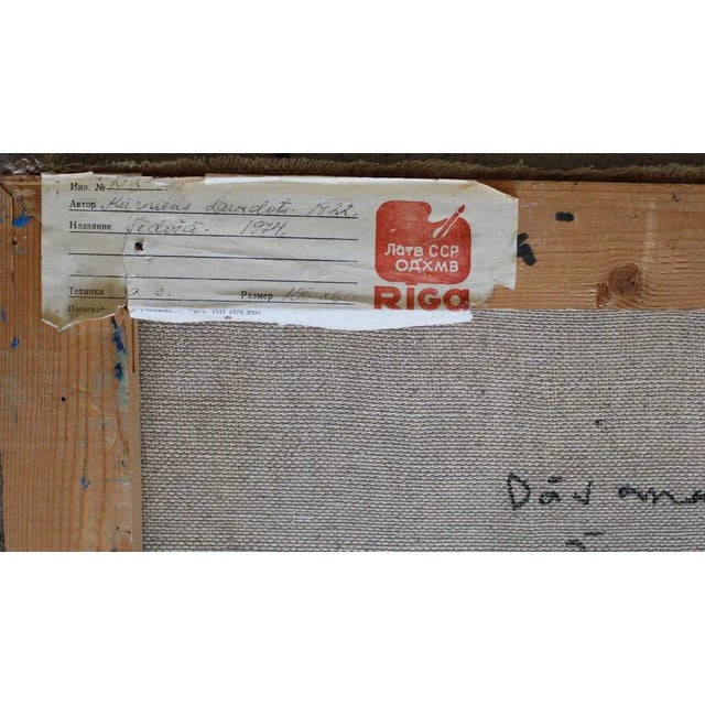 Laimdots Murnieks, Seated, 1974, Oil on Canvas For Sale - Image 7 of 8