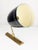 Italian Adjustable Sconce in Black Aluminum and Brass, 1950s For Sale - Image 4 of 12
