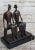 Abstract Mid 20th Century King and Queen by Henry Moore Abstract Surreal Man & Woman on Bench Statue Sculpture 12" x 9" For Sale - Image 3 of 10