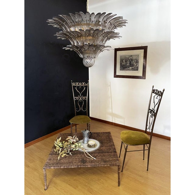 Glass Palmette Ceiling Light, 1990s For Sale - Image 7 of 18