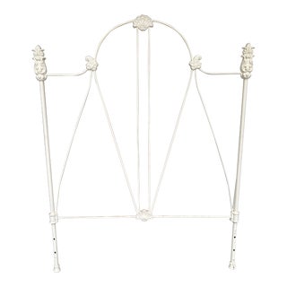 Late 19th Century Painted Iron Twin Bed For Sale