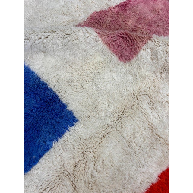 Mid-Century Modern Vintage Moroccan Mrirt Wool Rug, 2010s For Sale - Image 3 of 18