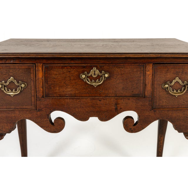 Wood 18th Century English Oak Lowboy For Sale - Image 7 of 10