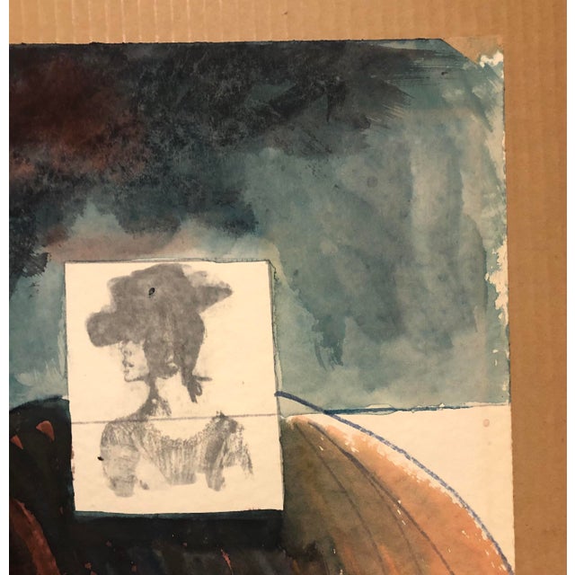 1965 Jack O'Hara Icarus Modern Watercolor Chairish