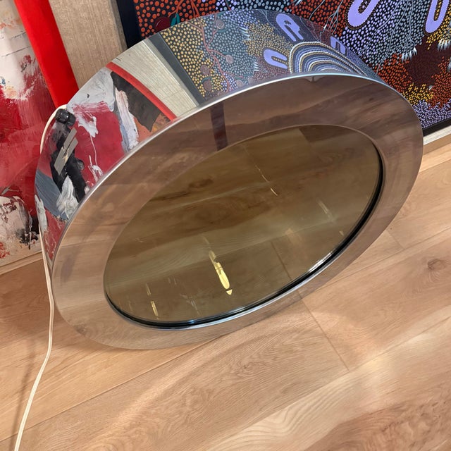Glass Very Rare Curtis Jere Infinity Mirror For Sale - Image 7 of 12