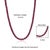 41.7ct Natural Ruby Tennis Necklace in 925 Silver Wedding Jewelry for Her For Sale - Image 10 of 12