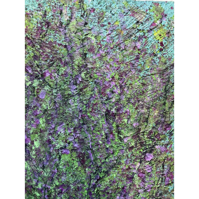 Italian Artist, Blossom with ArpVerdeacqua, Acrylic on Canvas For Sale - Image 4 of 11
