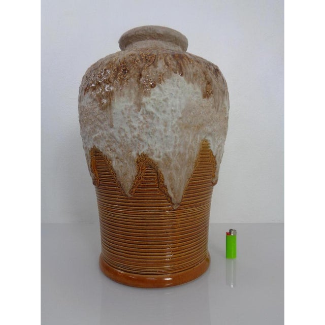 Large Lava Ceramic Model 650/45 Vase from Dümler & Breiden, Germany, 1970s For Sale - Image 3 of 18