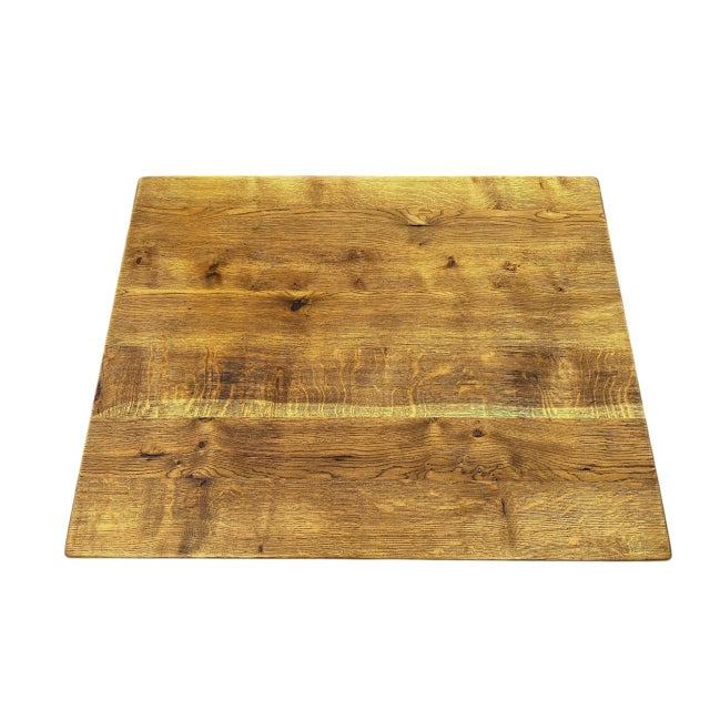 Rustic Oak Coffee Table with Turned Ring Legs, 1960s For Sale - Image 11 of 13