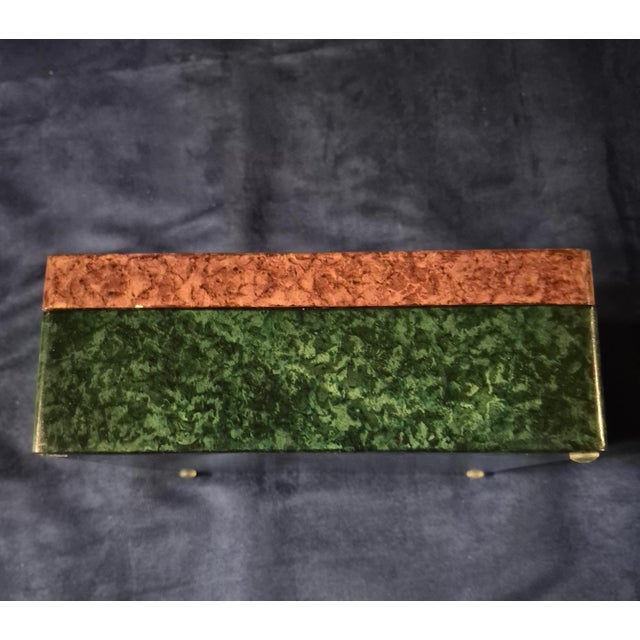 Mid 20th Century Mid 20th Century Italian Florentine Hand-Painted Faux Pietra Dura Wood Plaque by Ba Ro For Sale - Image 5 of 9