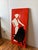 Bold metal wall panel with high-contrast, gestural matador and bull silhouette. Signed by the artist "YESH." Vibrant...