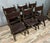 19th Century Medieval Chairs in Wood and Leather, Set of 6 For Sale - Image 6 of 9
