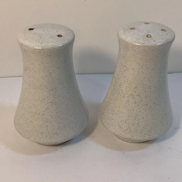 1970s Noritake County Fair Stoneware Salt & Pepper Set- 2 Pieces For Sale - Image 6 of 7