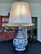 Iznik-Style Hand Painted Pottery Water Bottle Vase Converted Lamp. Probably Samson France. Shade included if you would...