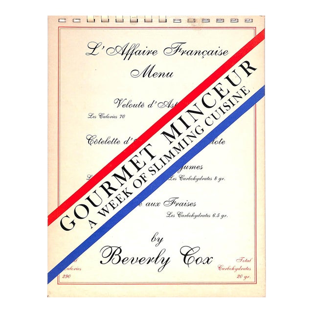 "Gourmet Minceur: A Week of Slimming Cuisine" 1977 Cox, Beverly For Sale