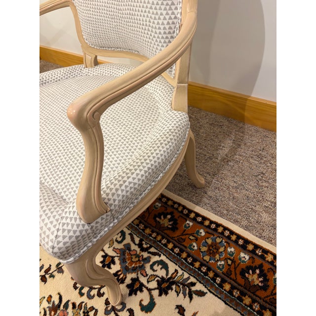 1980s Pair of Vintage French Country Arm Chairs For Sale - Image 9 of 12