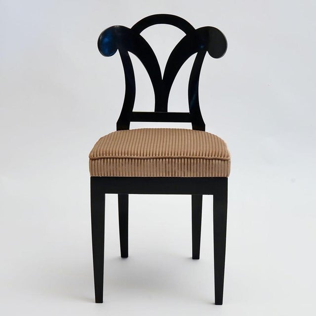 Biedermeier Ebonized Dining Chairs, Set of 8 For Sale - Image 16 of 18