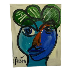 Vintage Abstract Portraiture; Original Artwork by Peter Robert Keil