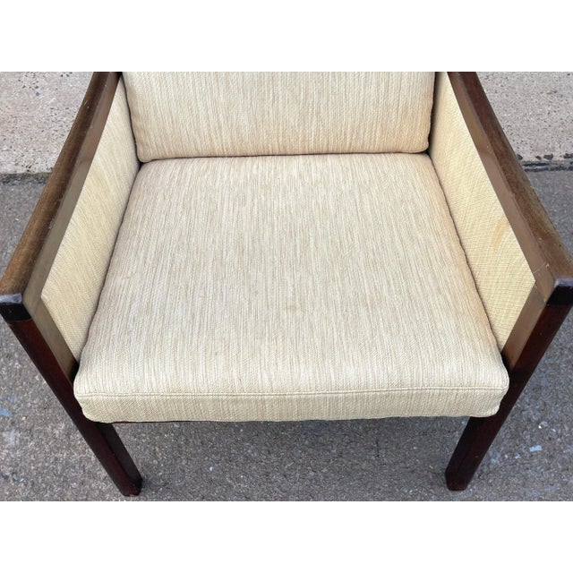 Ole Wanscher 1960s Ole Wanscher for Poul Jeppesens Mahogany Armchair Made in Denmark For Sale - Image 4 of 12