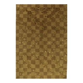 Handwoven Modern Nepali Area Rug 6x9 For Sale