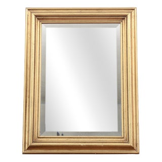 Mid-Century Gilt Wood Mirror For Sale
