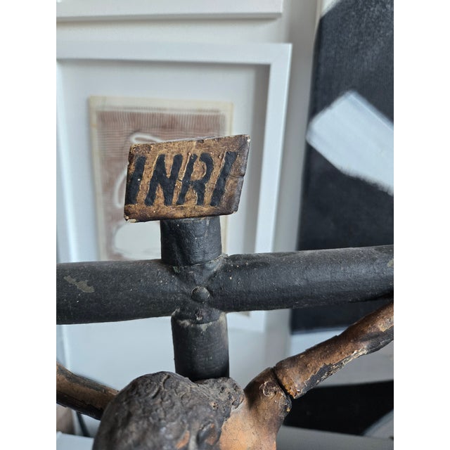 19th C Latin American Santo of Jesus on the Cross For Sale In Miami - Image 6 of 8