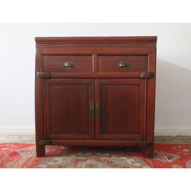 Purple Antique Boho Two-Door Cabinet with Drawers, 1910s For Sale - Image 8 of 8