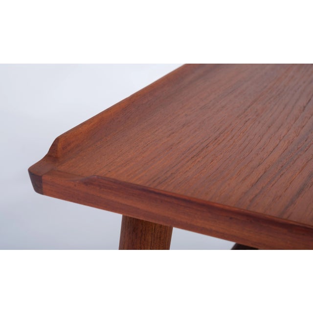 Wood Coffee Table in Teak attributed to Holger George Jensen, 1960s For Sale - Image 7 of 10