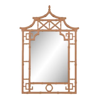 Shing Pagoda Wall Mirror, Glossy Spice For Sale