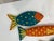 Boho Chic 1990s Set of 3 Fish Pillows For Sale - Image 3 of 9