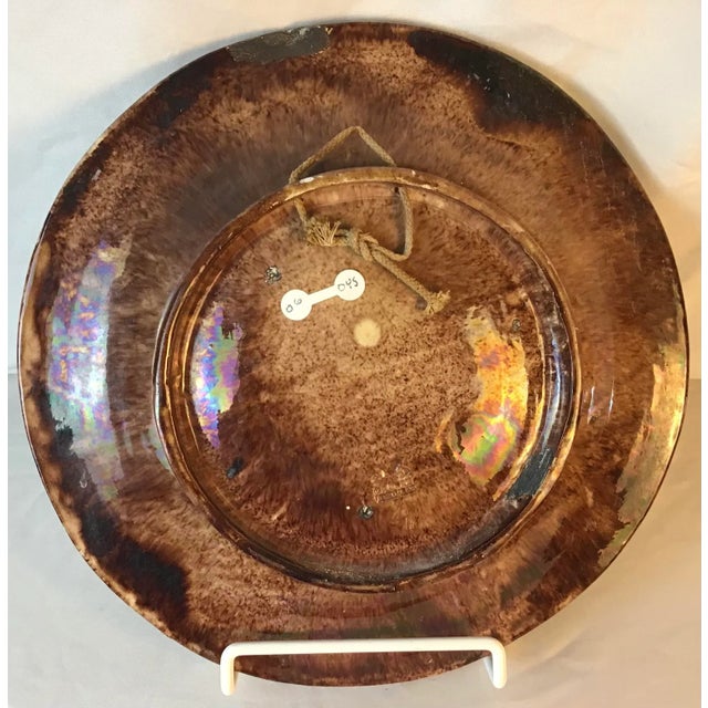 19th Majolica Palissy Snake and Lizard Wall Platter Jose Alves Cunha For Sale - Image 10 of 11