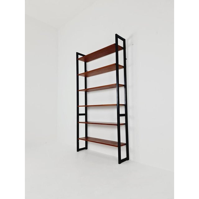 Vintage Teak Library Book Shelf-System by Jussi Peippo for Asko, 1960s For Sale - Image 10 of 12