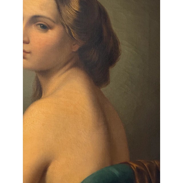 H. Sneltens Dutch Portrait Gilt Frame Oil Painting For Sale - Image 14 of 18