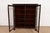 Late 19th Century R. J. Horner Style Antique American Empire Carved Mahogany Leaded Glass Front Double Bookcase Cabinet, Circa 1890s For Sale - Image 5 of 11