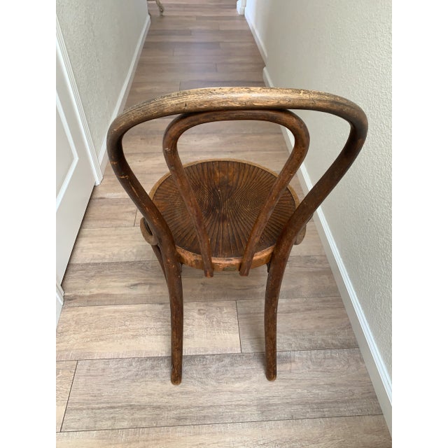 Vintage Bentwood Cafe Bistro Chair For Sale - Image 4 of 11