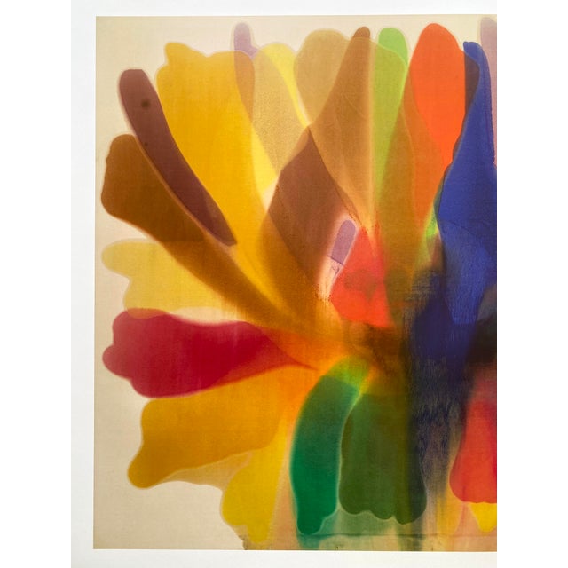 Mid-Century Modern Morris Louis Modernist Lithograph Print Abstract Expressionist Museum Poster " Point of Tranquility " 1959-60 For Sale - Image 3 of 11