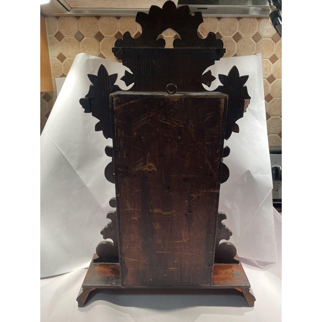 Ingraham “Pansy” Victorian Mantel Clock With Alarm & Thermometer Chairish