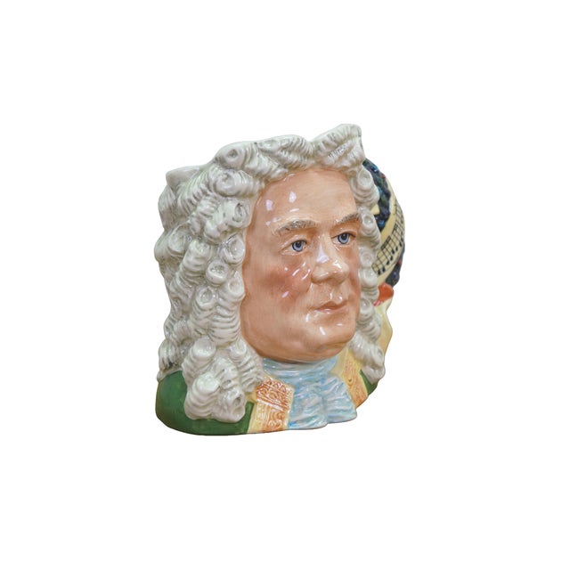 Realism 1990s Royal Doulton George Frideric Handel Great Composer Toby Character Jug For Sale - Image 3 of 12