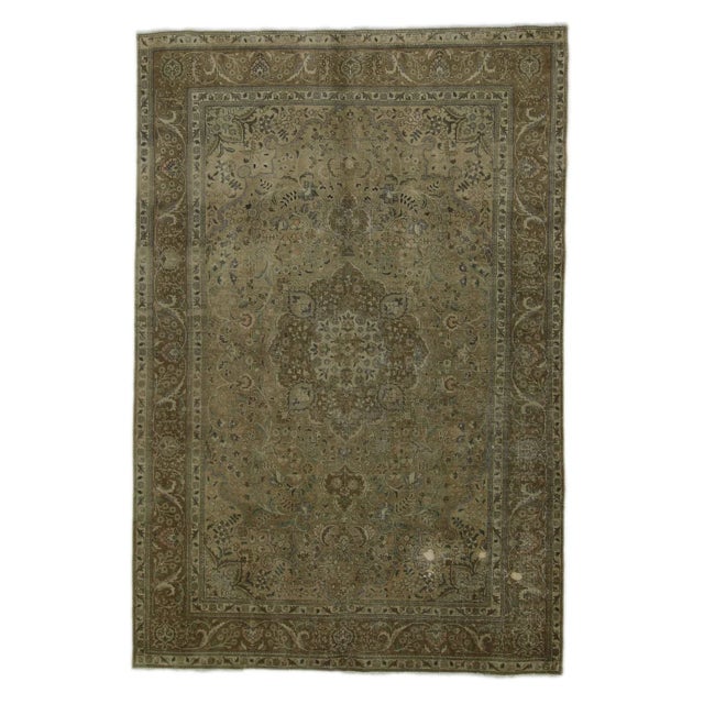 Vintage Hand-Knotted Middle Eastern Rug with Traditional Ornaments For Sale - Image 6 of 6
