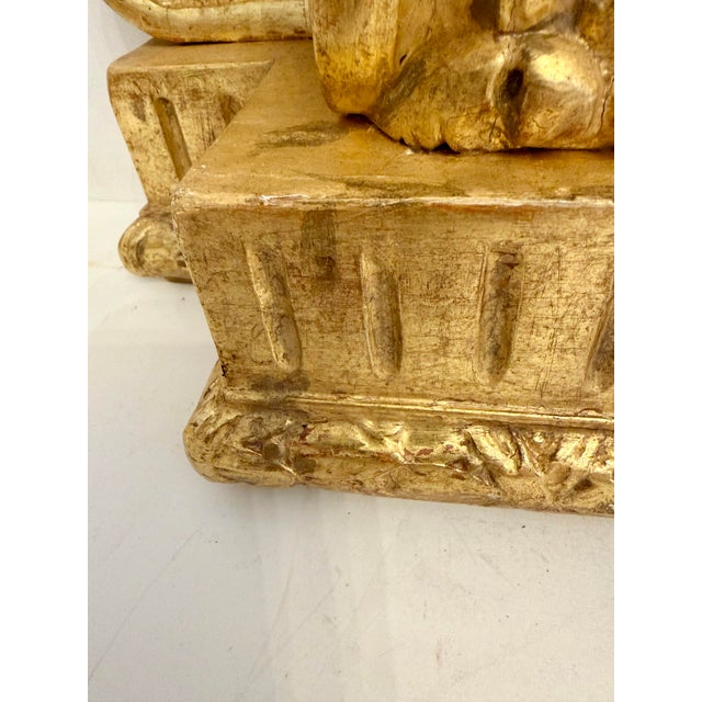 Pair Louis XVI Giltwood Wall Brackets For Sale - Image 11 of 11