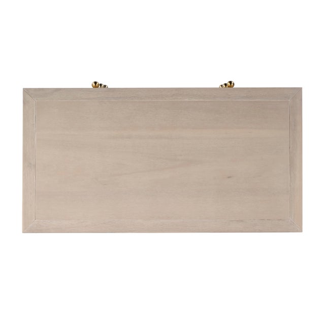 Nora 34 in. W Wood 3 Drawer Chest, Antique Taupe For Sale - Image 9 of 10