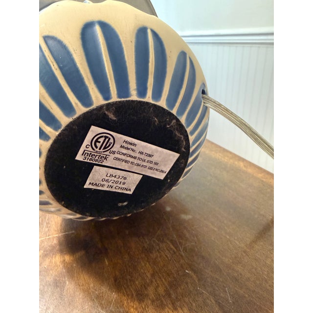 Royal Blue Aerin Gannet Accent Lamp For Sale - Image 8 of 9