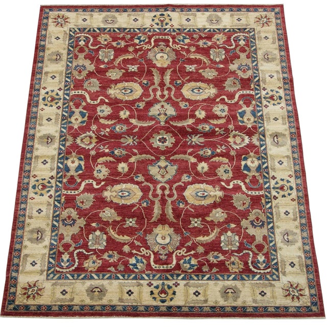 19th Century Handmade Lahore Area Rug 10'6" X 7'2" For Sale - Image 5 of 5