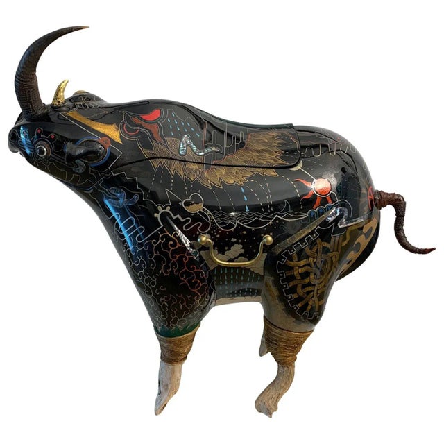 Rhino Contemporary Japanese Lacquer Art by Someya Satoshi For Sale - Image 13 of 13