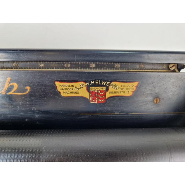 Vintage German Truimph Typewriter in Metal and Steel, 1920 For Sale - Image 10 of 14