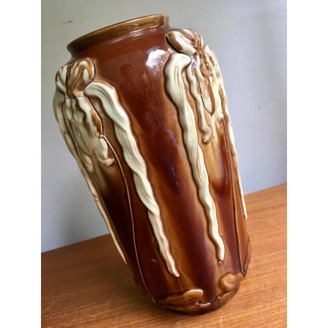 Deco Style Ceramic Vase For Sale - Image 5 of 6