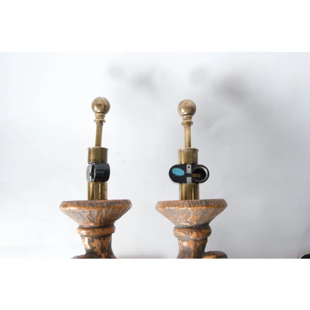 Metal Large Parrot Sconces - A Pair For Sale - Image 7 of 13